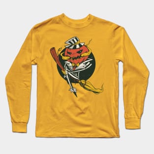 pumpking broom Long Sleeve T-Shirt